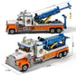 Cdymkf Tow Truck Building Block Set,Road Rescue Vehicle With Crane Toy Model Building Kit,City Crane Construction Vehicles Build