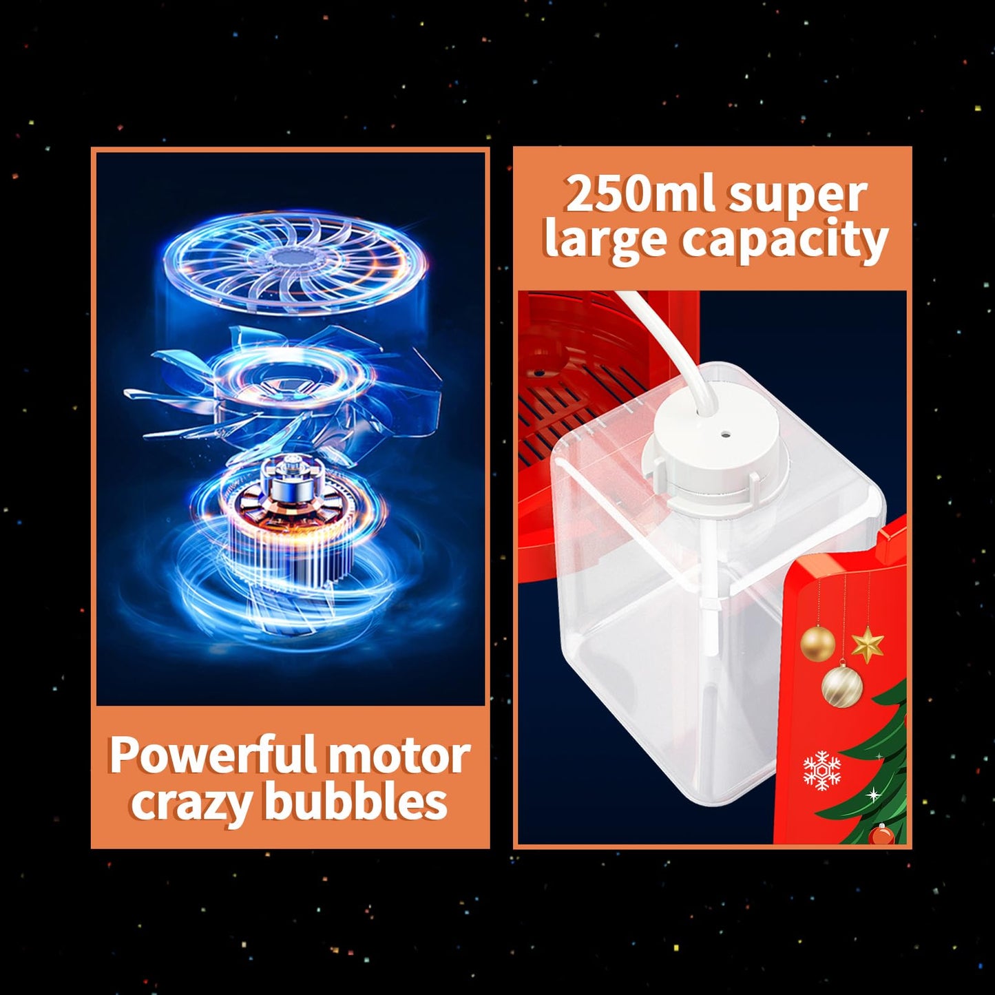 Ivtivfu  Bubble Machine with Lights for Party (20 Holes)  Firework Bubble Machine  Kids Bubble Machine with Closeable Sound  Party  Christmas  Chinese New Year