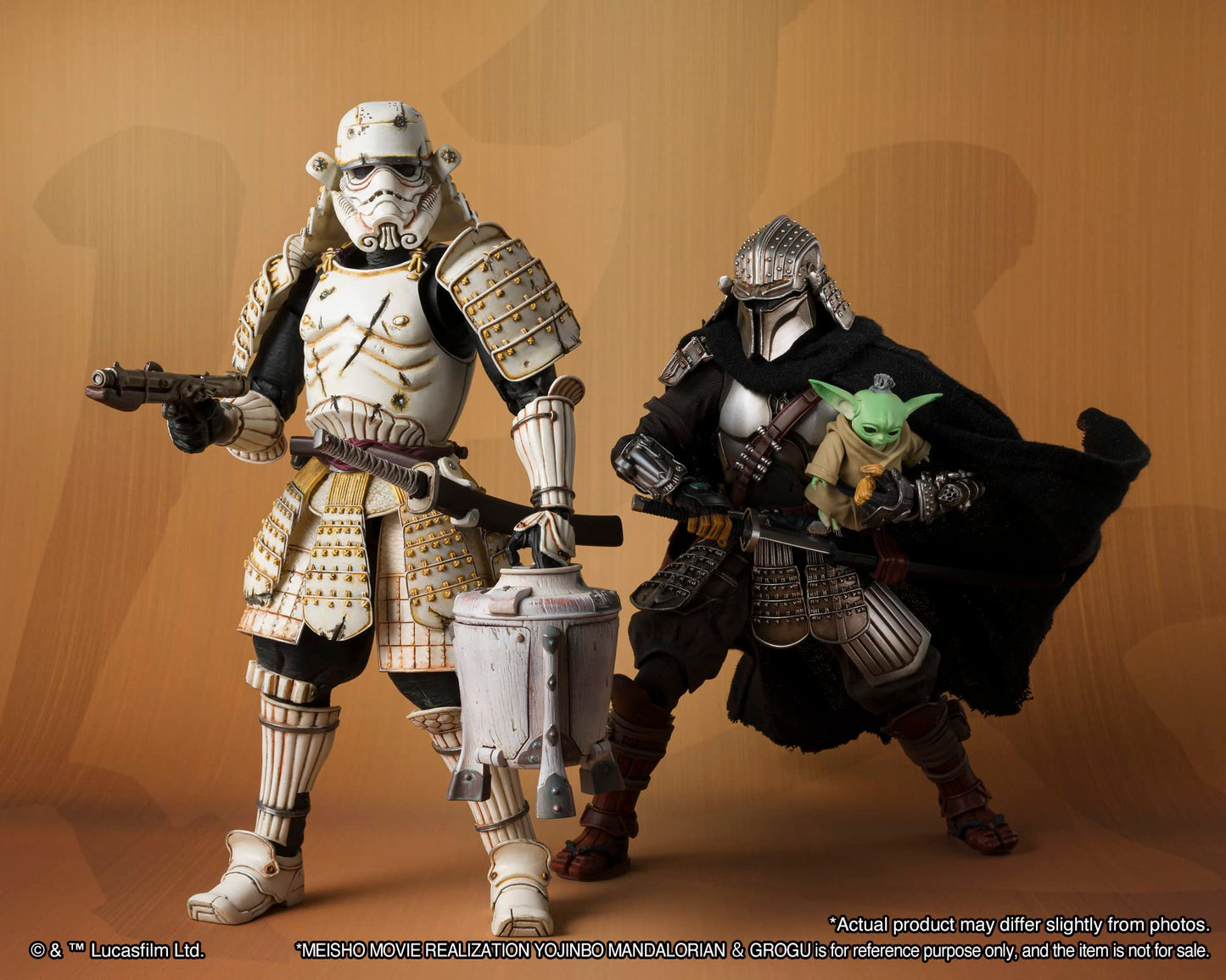 TAMASHII NATIONS Star Wars Mandalorian Ashigaru Stormtrooper Action Figure, 7.1 Inch, ABS Material, Model BAS65072
