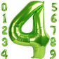 40 Inch Light Green Number 4 Balloon For Boys 4 14 24 40 Birthday Party Decorations, Large Numbers For 2024 Party Decor Annivers