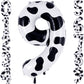 Cow Print Number 9 Balloon, Large 40 Inch Cow Number Birthday Balloons, Foil Mylar Number 9 Balloons For 9 Year Old Birthday Par