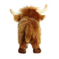 Aurora® Realistic Miyoni® Highland Cattle Stuffed Animal - Lifelike Detail - Cherished Companionship - Brown 10 Inches