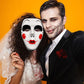 TOYANDONA 3pcs Party Mask Jester Costume Creepy Mask Full Face Mask Costume Cosplay Prop Costume Masks Fancy Dress Masks Diy Whi