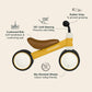 Retrospec Cricket Baby Walker Balance Bike With 4 Wheels For Ages 12-24 Months - Toddler Bicycle Toy For 1 Year Old’S - Ride On Toys For Boys And Girls - One Size (Sunflower)