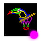 Illumipeg Zoo Refill Templates For Lite Brite Cube, Flat-Screen, And Four Share (10 Sheets, 7X7)
