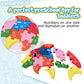 Lovestown Dolphin Wooden Puzzle, 26Pcs Jigsaw Puzzle Alphabet And Number Blocks Wooden Building Blocks For Kid Toddlers Preschool
