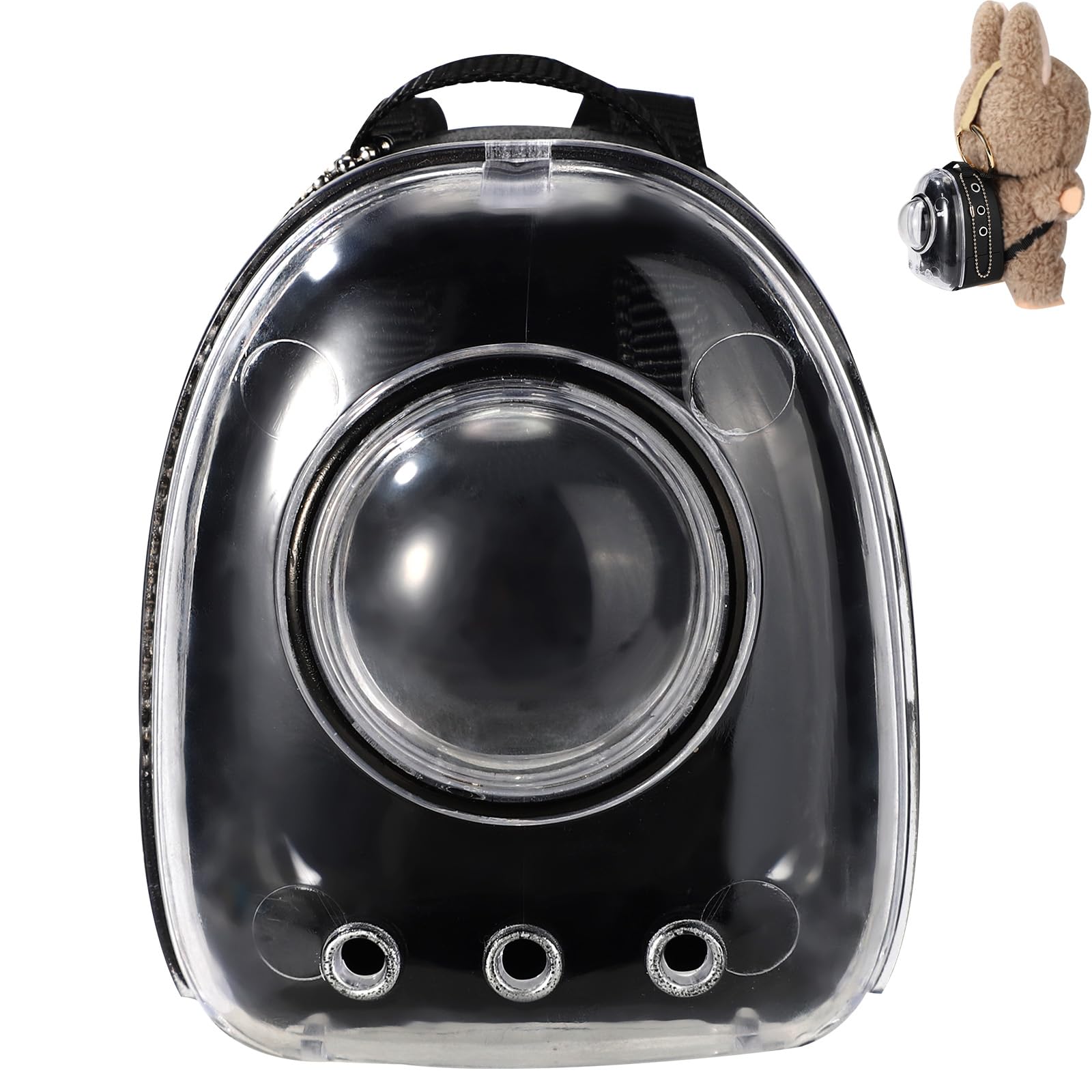 Lyreh Backpack for Doll  Adorable Realistic Doll Mini Backpack Accessories Perfect for Collectors & Fashion Display (Black)