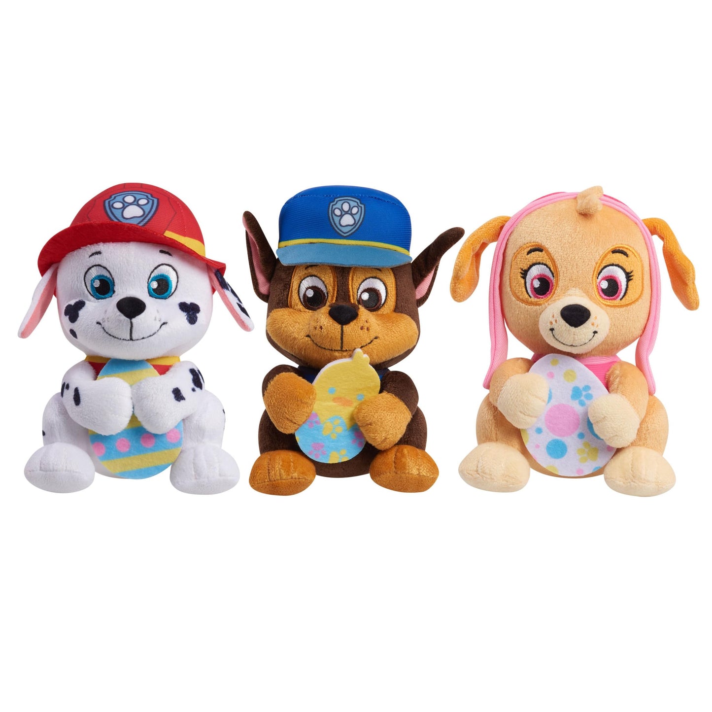 Just Play PAW Patrol Easter Plush Stuffed Animals 3-Pack, Small, Multicolor, Model 17276, Kids Toys for Ages 3 Up