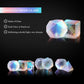 UDIXI Prism Glass DND Dice Set, 7PCS Frosted Glass Dice Rainbow Glass D and D Dice for Dungeons and Dragons Table Games D&D (San