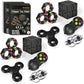 Dr.Kbder 5Pcs Fidget Toys Adults Set, Autism Sensory Pack With Figette Cube Magnetic Rings Pad Adhd Stress Relief For Kids Teen, Cool Gadget Desk Spinner Christmas Stocking Stuffer