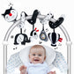 Car Seat Toys For Babies 0-6 Months, Black And White Spiral Carseat Toys For Infant 0-3 Months, High Contrast Baby Toys For 3-6