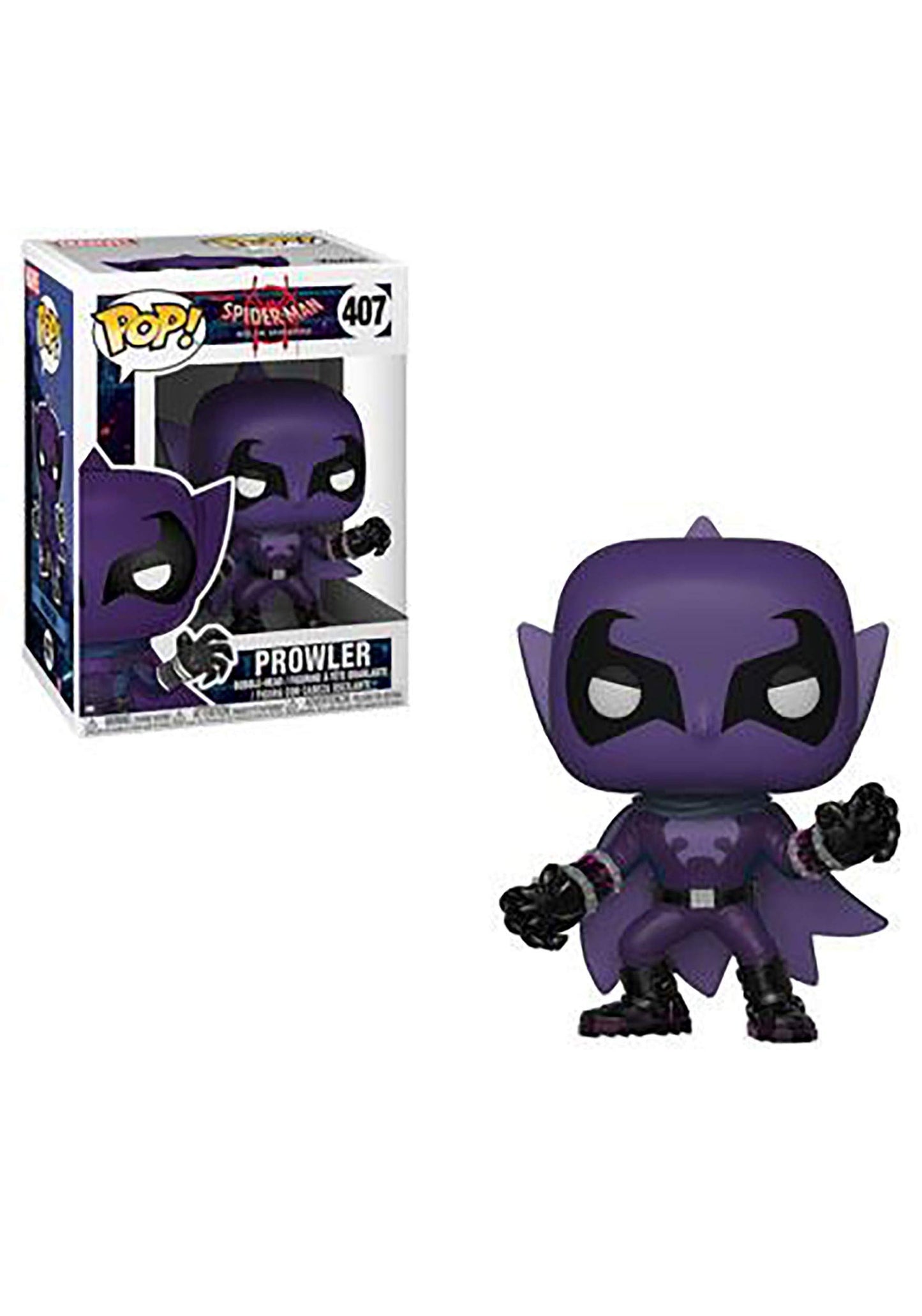 Funko Pop Marvel: Animated Spider-Man Movie - Prowler Collectible Figure, Multicolor
