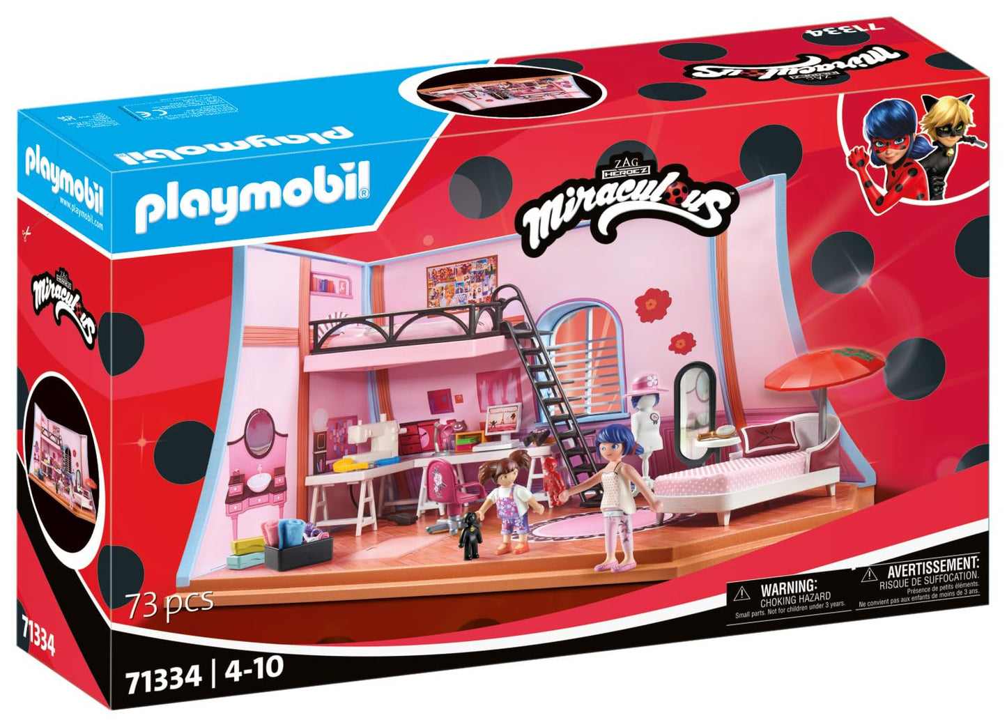 Playmobil Marinette's Loft Playset - One Size, Multicoloured Plastic, Model 71334