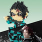 MACTANO Anime Demon Figure Building Set - 1187pcs Tanjiro Kamado, Plastic, H 7.08" x W 2.75" x L 2.75"