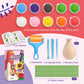 Drama Planet Flower Craft Kit for Kids - Make Your Own Multicolor Clay Bouquet, Medium Size, Model DPN002