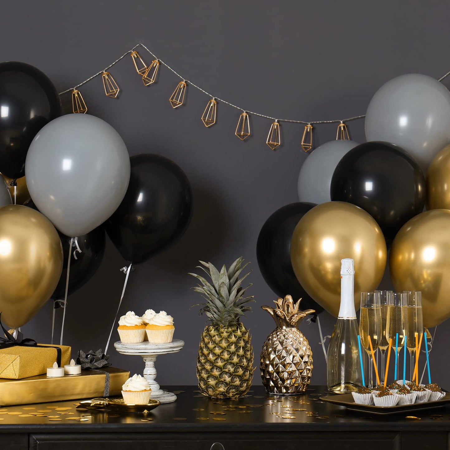 300 Pcs Latex Balloons Different Sizes 5/10/12/18 Inch Party Anniversary Balloons Bulk for Birthday Wedding Baby Shower Party De