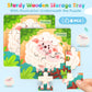 Zeoddler Wooden Puzzles for Toddlers, 8 Pack Farm Animal Jigsaw Puzzles for Kids3-5, 9 Pieces Preschool Learning Activities, Lea