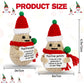 Dafuriet Mini Funny Positive Potato, 3 Inch Knitted Wool Doll With Positive Card For Cheer Up Gifts And Party Decorations, Cute Wool Positive Potato Crochet Doll For Birthday Gifts (Christmas Potato)
