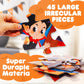 45 Pcs Halloween Floor Puzzle for Kids Age 4-8  Jumbo Pumpkin Jigsaw Puzzles Halloween Boo Basket Gifts Stuffers for Kids Girls Boys