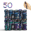 Caturledas 50 Pcs Ferrite Putty Stones, Fidget Toys Rocks For Office Stress Anxiety Relief, Executive Desk Toys For Men Women Ad