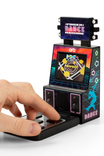 Orb - Mini Finger Dance Arcade Machine, 19 In-Built Songs, 4 Difficulty Levels, 8-Bit Retro Arcade Games, 2.5    Full Colour Scr