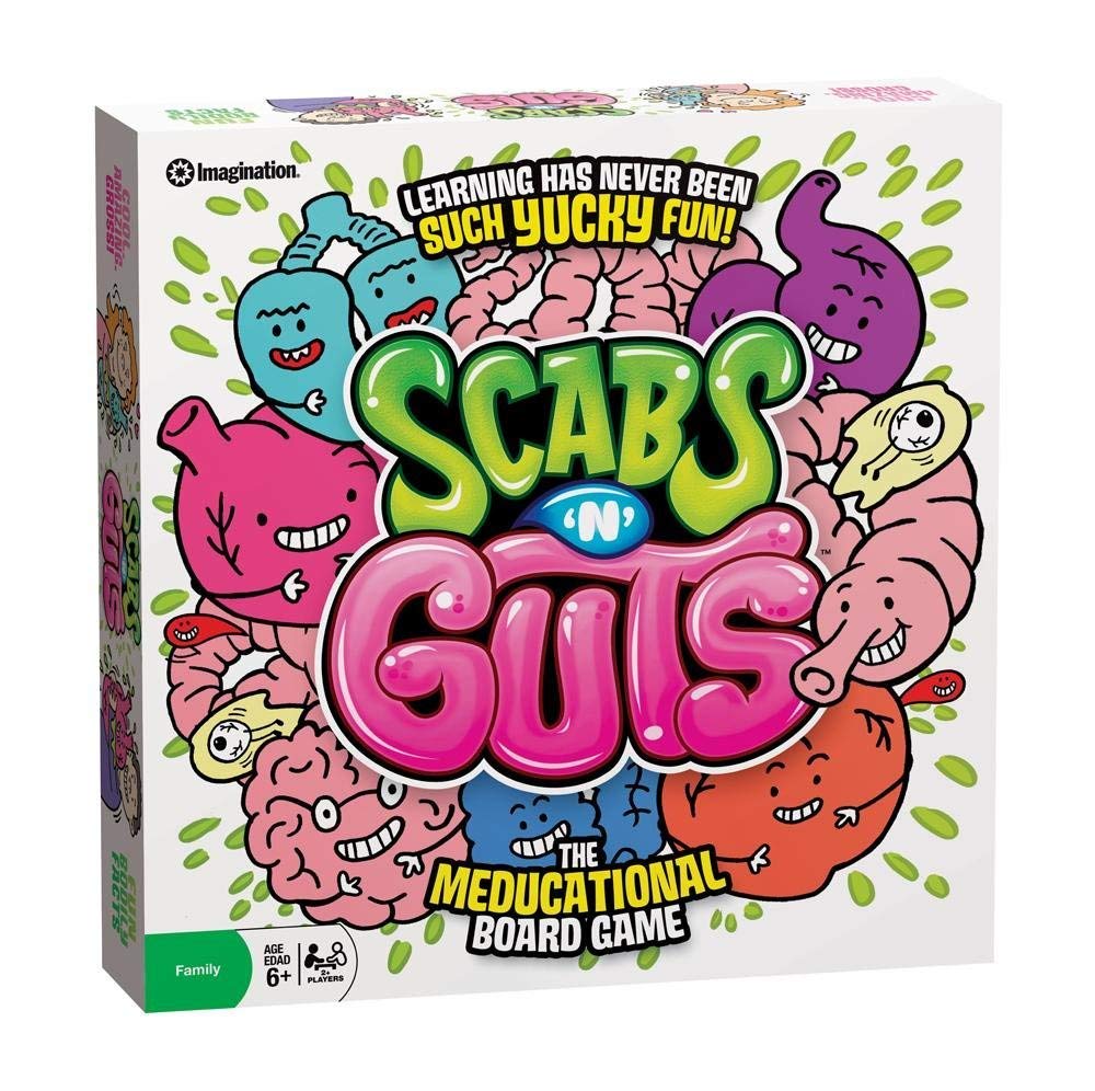 Outset Media Scabs ‘N’ Guts Educational Board Game – Fun for Ages 6+, Medium Size, Plastic Material, 2 or More Players