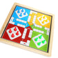Zudo Toys Ludo + Snakes & Ladders Wooden Magnetic Board Game 2-Pack - Two Game Set In One Bundle - ChildrenS Family Pachisi Lea