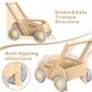 Wooden Baby Walker, Push And Pull Learning Walking Toys For Babies Infants To Toddler, Walker With Wheels For Boys Girls, Gift F