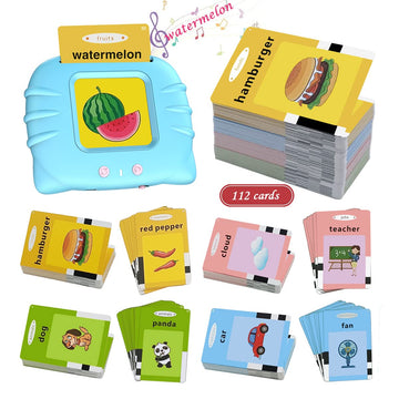 Toys For Ages 2-4 Talking Flash Cards For Toddlers 1-3,Preschool Learning Activities Flashcards,Educational Learning Kids Toys Boys 3-5 Or 3 Year Old Girl Gifts To Promote Speak And Spell (Blue)