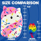 Cats vs Pickles Jumbo Pawberry Twist 8" Plush Bean-Filled Stuffed Animal - Multicolor, Super Soft for Kids - Model V1068