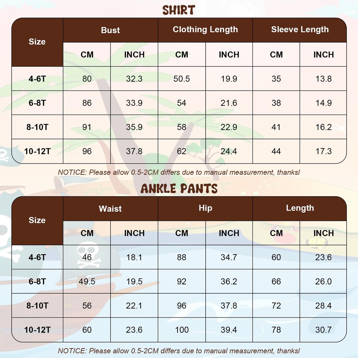 Prebene Boys Medieval Pirate Set Shirt & Ankle Pants Kids Renaissance Halloween Costume Scottish Jacobite Tops And Trousers (Whi