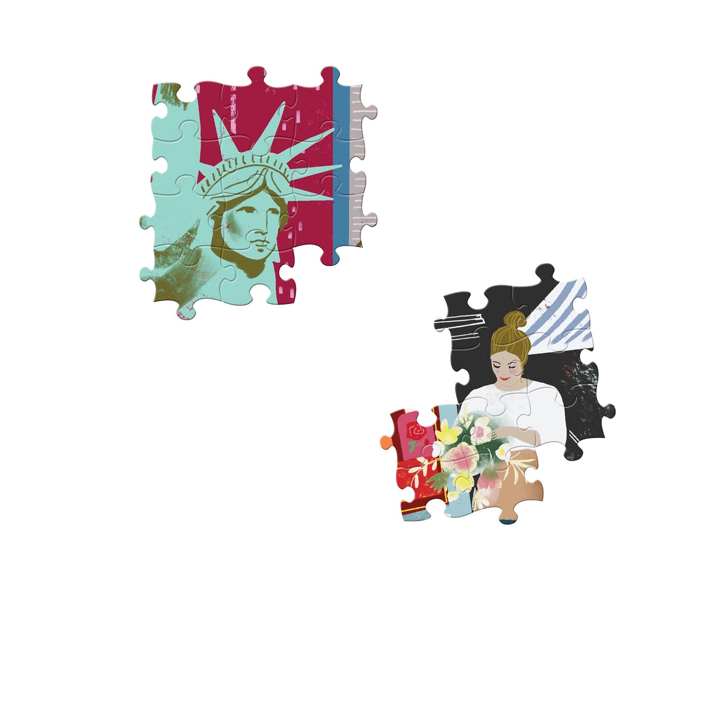 eeBoo: Piece and Love New York Life 1000-piece square mature-themed Jigsaw Puzzle  Jigsaw Puzzle for mature-themeds and Families  includes Glossy  Sturdy Pieces and Minimal Puzzle Dust