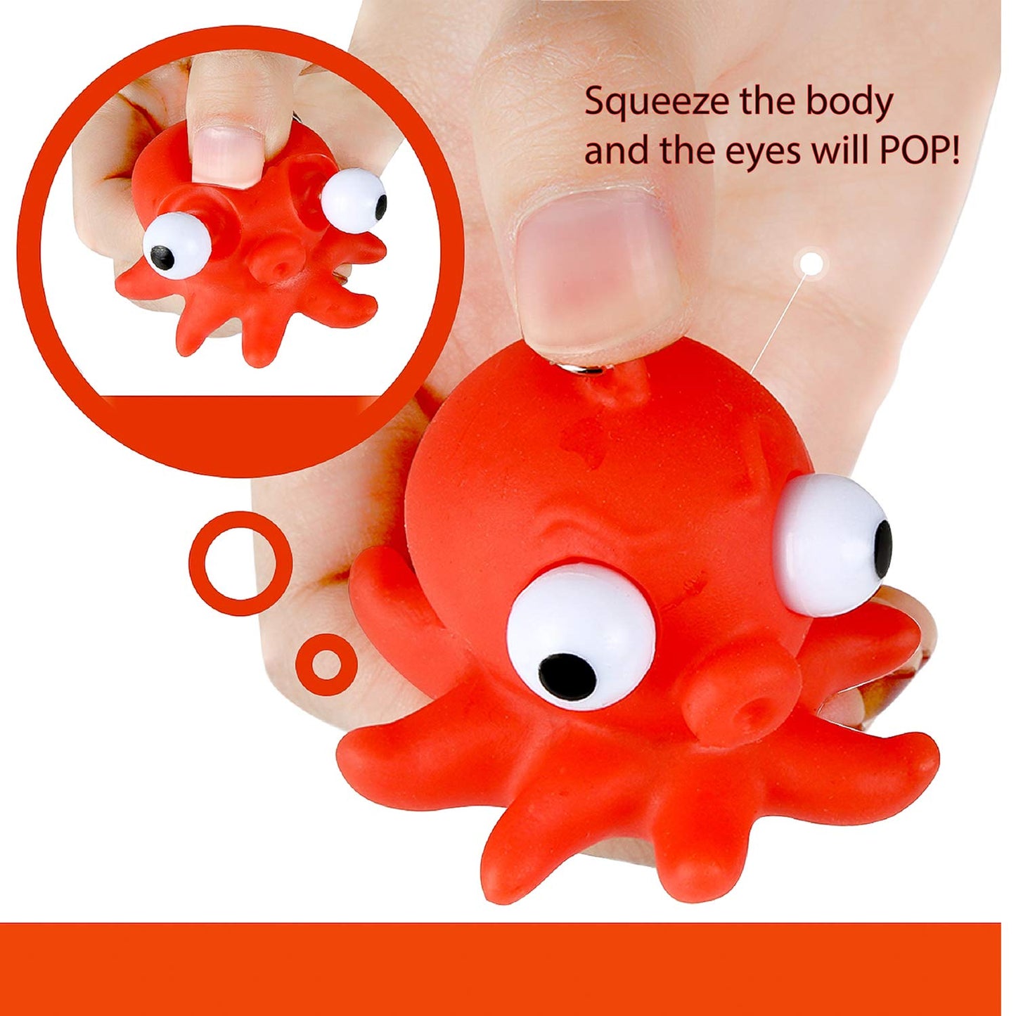 Samriko Premium 32 Piece Valentines Day Card For Kids With Squeezable Popeye Animal Keychain Perfect For Valentines Day Gifts Fo