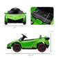 Aosom Lamborghini Veneno Licensed Kids Electric Car With Bluetooth, 12V Ride On Car With Butterfly Doors, Remote Control, Portable Battery, Suspension System, Horn, Songs, Lights, Green