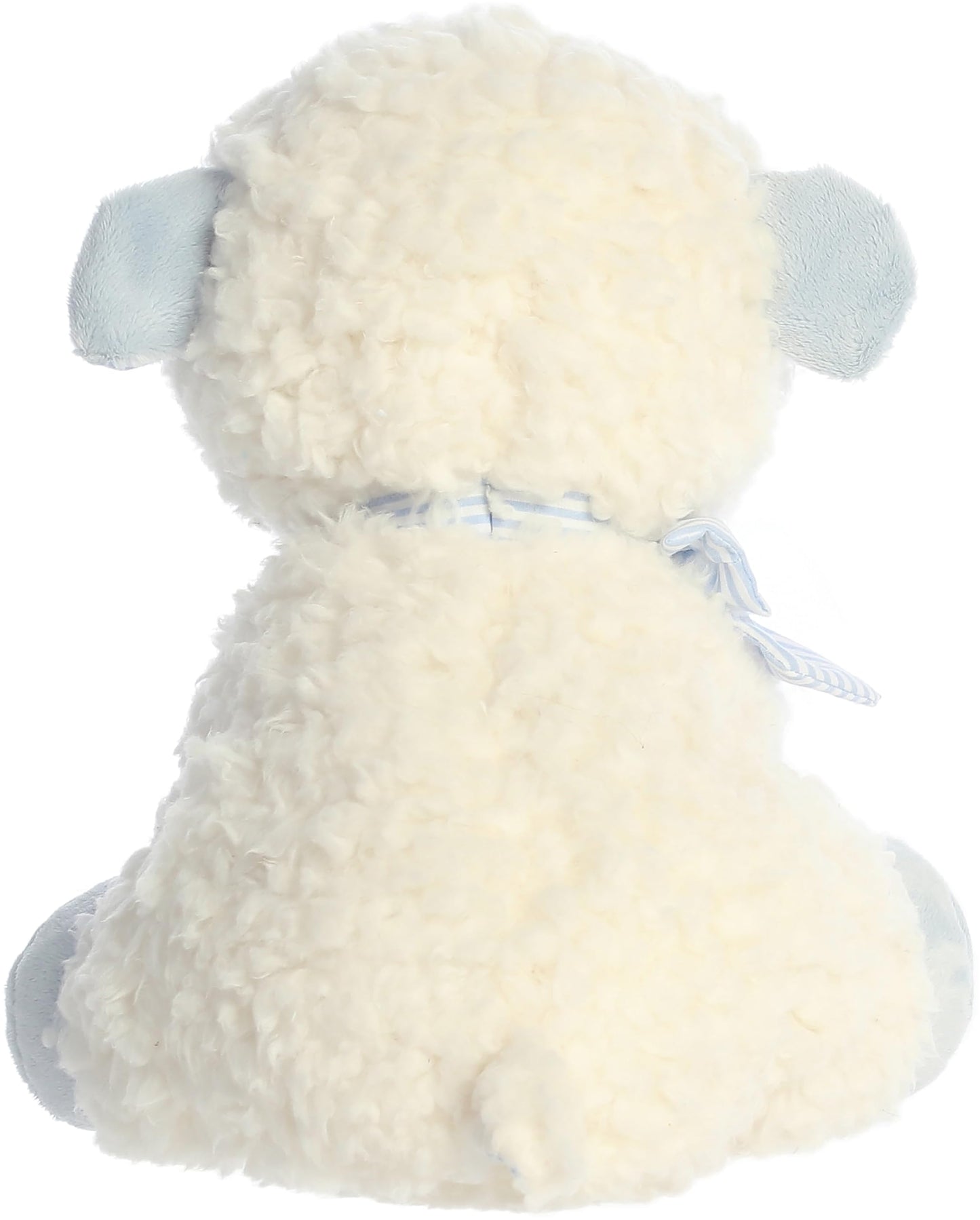 Aurora® Playful Blessing Lamb™ Boy Lamb™ Baby Stuffed Animal - Comforting Companion - Imaginative Play - Blue 9 Inches