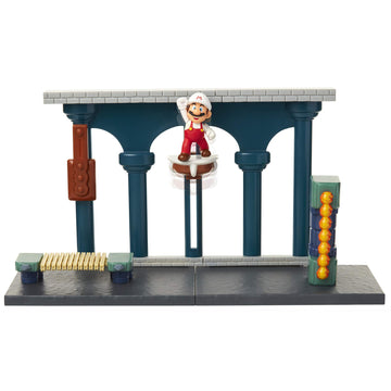 Nintendo Super Mario Lava Castle Deluxe Play Set, Includes: 2.5    Fire Mario Figure & Mechanical Features, Spinning Fireballs T