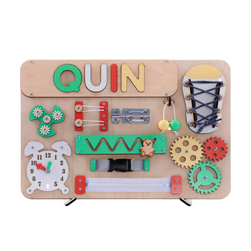 Nabytok Customized Name Puzzle for Toddlers (Fixed I J Letters) Personalized Toddlers Busy Board, Educational Games Board, Baby 