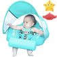 Mambobaby Non Inflatable Newest Size Improved Add Tail Avoid Flip Over Baby Pool Float With Canopy Infant Solid Swimming Float Swim Trainer