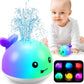 Zhenduo Baby Bath Toys, Bath Toys, Whale Spray Water Bath Toy, Sprinkler Bathtub Shower Toys For Toddlers Kids Boys Girls, Pool Toy For Baby (White)