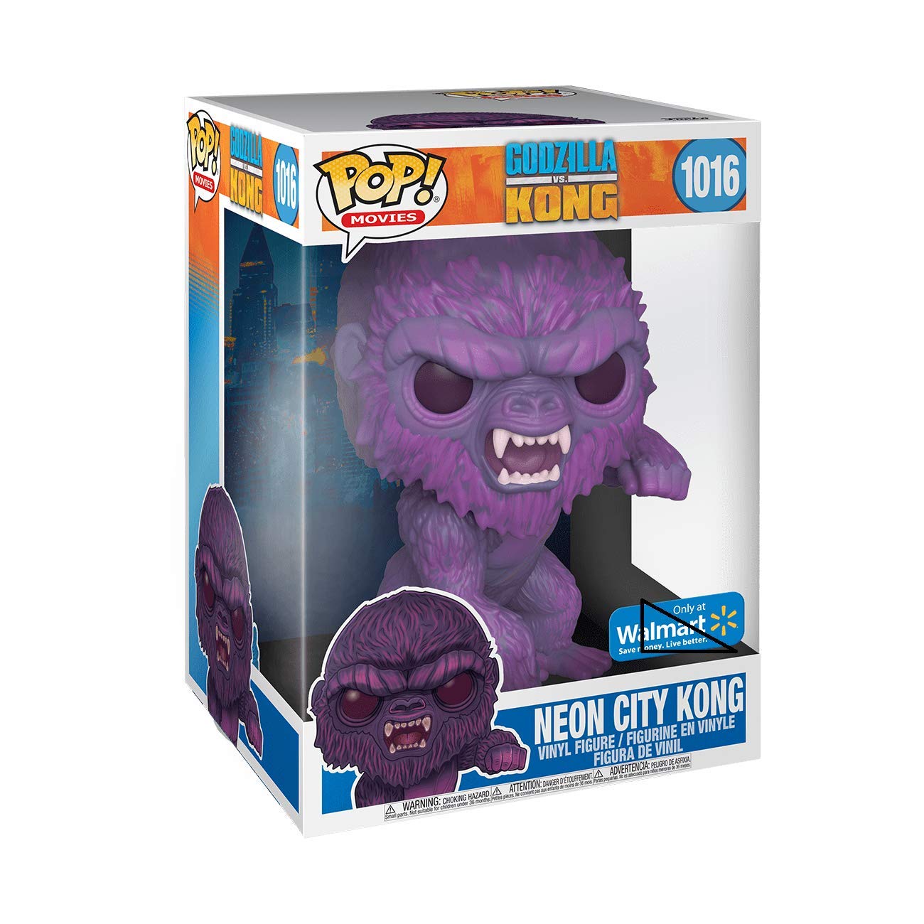 Funko Neon City Kong #1016 Vinyl Figure - Vibrant Neon Collectible
