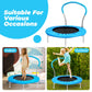 36 Inch Kids Trampoline: Mini Trampoline With Handle Indoor Outdoor Use, Toddler Small Fitness Rebounder