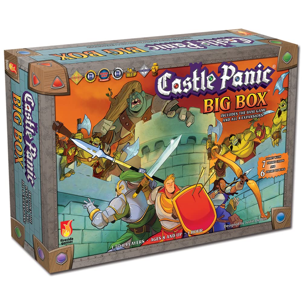 Castle Panic Big Box 2e | Family Board Game | Board Game for Adults and Family | Cooperative Board Game | Ages 8+ | for 1 to 6 P