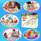 801PCS Christmas Party Favors for Kids - Treasure Box Prizes, Pop Fidget Keychains, Goodie Bag Stuffers, Classroom Rewards, Xmas