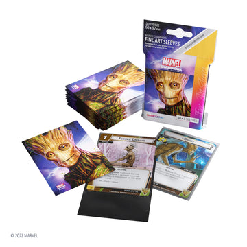 Gamegenic Marvel Champions The Card Game Official Groot Fine Art Sleeves Pack Of 50 Art Sleeves And 1 Clear Sleeve Card Game Holder Use With Tcg And Lcg Games Made By Fantasy Flight Games