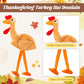 Hanaive 10 Pieces Thanksgiving Turkey Hats Bulk Turkey Hats for Dress-up Party Plush Trot Hat Party Supplies(Creative Style)