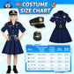 Loscola Police Costume For Girls Kids, Police Officer Costume For Girls, Halloween Costume Girls For 3-12, Cop Police Uniform