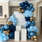 Bezente Pastel Blue Latex Party Balloons - 30 Pack 18 Inch Round Helium Light Blue Baby Blue Balloons For Boys Girls Birthday Ba