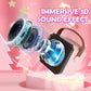 Deao Karaoke Machine For Kids Adults,Portable Bluetooth Speaker With Wireless Microphones, Fun Voice Changing Function-Toys For 5 6 7 8 9 10 Year Old Girl Boys Birthday Gifts (Pink)