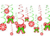 amscan 679852 Candy Cane Foil Swirls Value Pack, 12 Ct. | Christmas Decoration 24