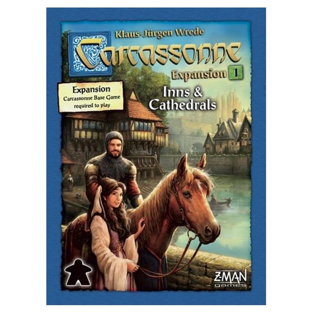 Z-Man Games Carcassonne Inns & Cathedrals EXPANSION 1 | Board Game for Adults and Family | Strategy,Medieval Adventure Board Gam